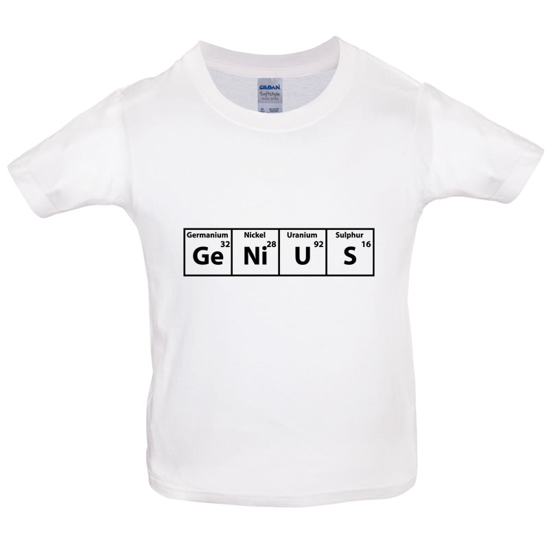 Genius Periodic Table Kids T Shirt