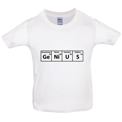 Genius Periodic Table Kids T Shirt