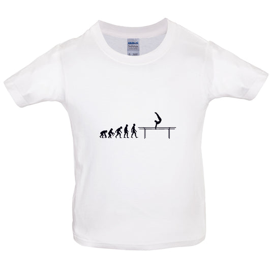 Evolution Of Man Parallel Bars Kids T Shirt