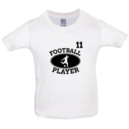 Football Player 11 Kids T Shirt