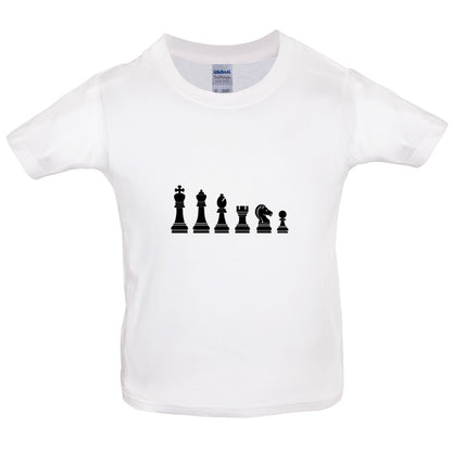 Chess Pieces Kids T Shirt