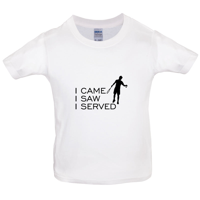 I Came I Saw I Served Kids T Shirt