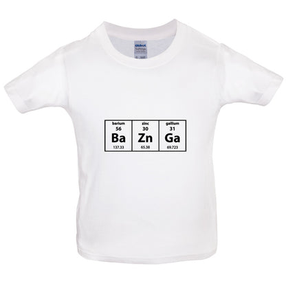 Baznga Periodic Table Kids T Shirt