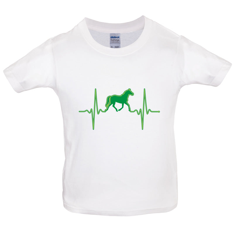 Heartbeat Horse Kids T Shirt