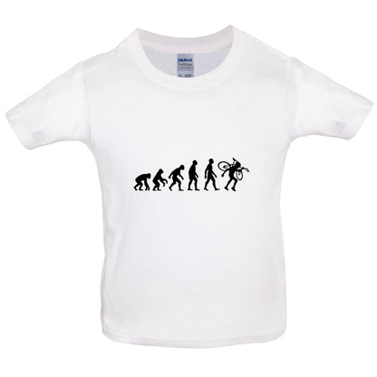 Evolution Of Man Cyclo-cross Kids T Shirt