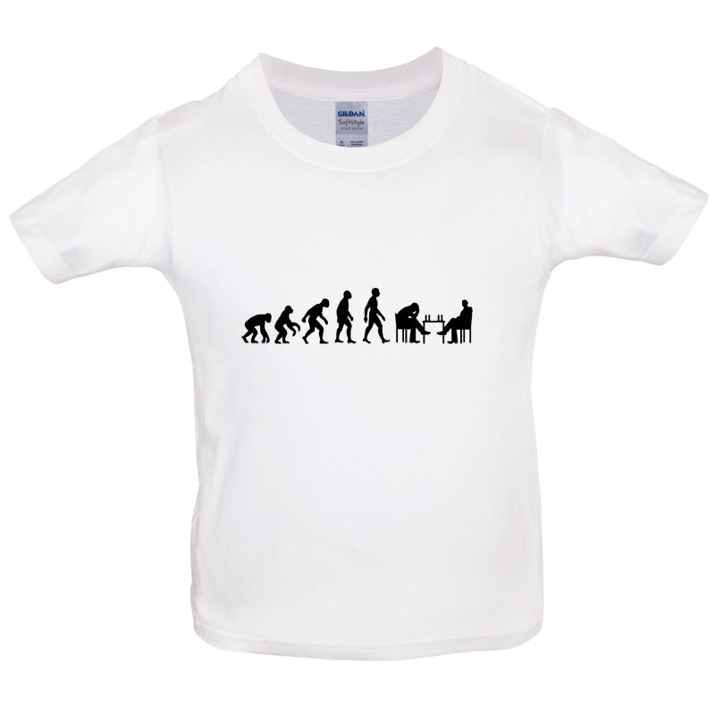 Evolution of Man Chess Kids T Shirt