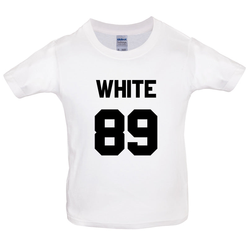 White 89 Kids T Shirt