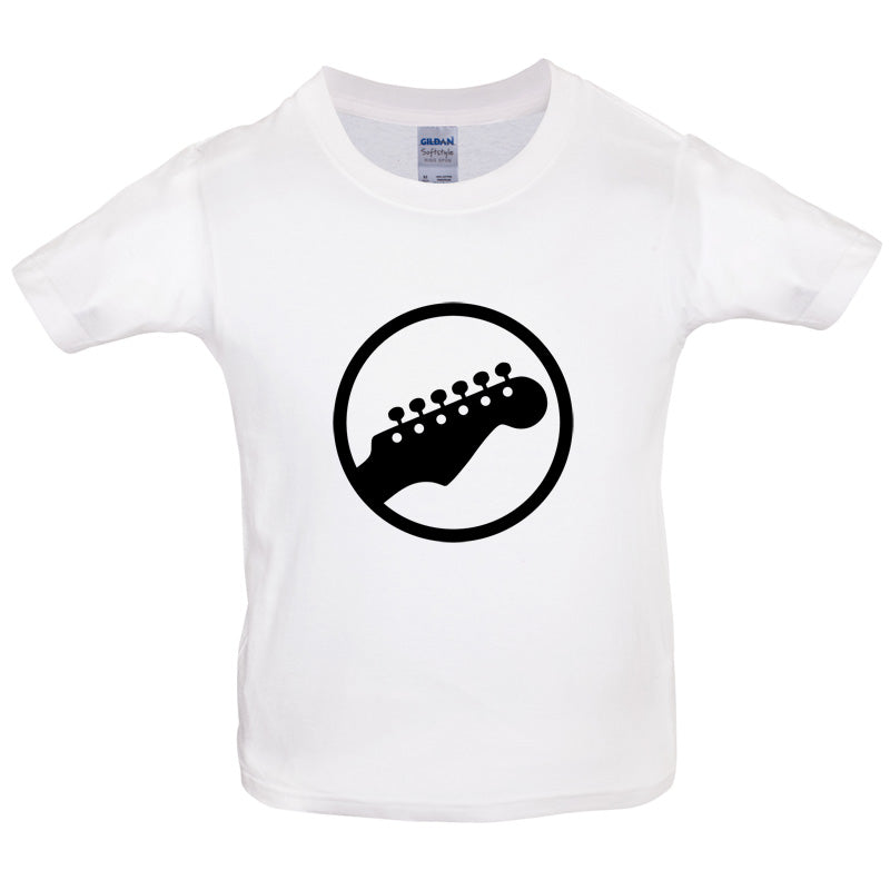 Guitar Headstock Kids T Shirt