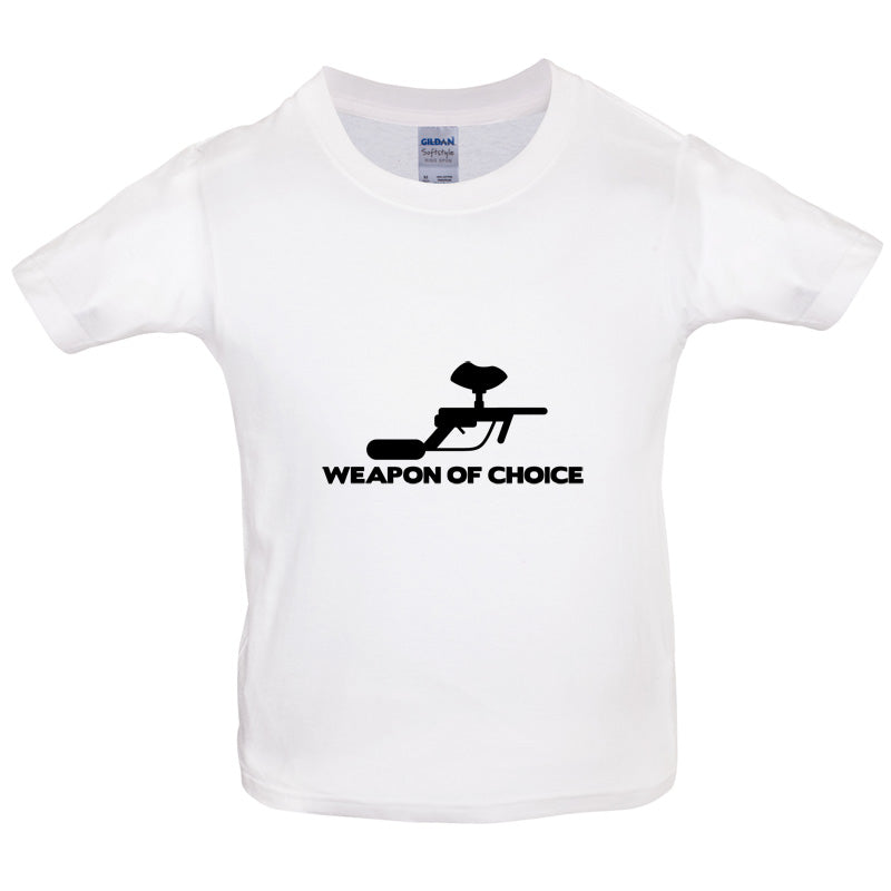 Weapon Of Choice Paintball Kids T Shirt