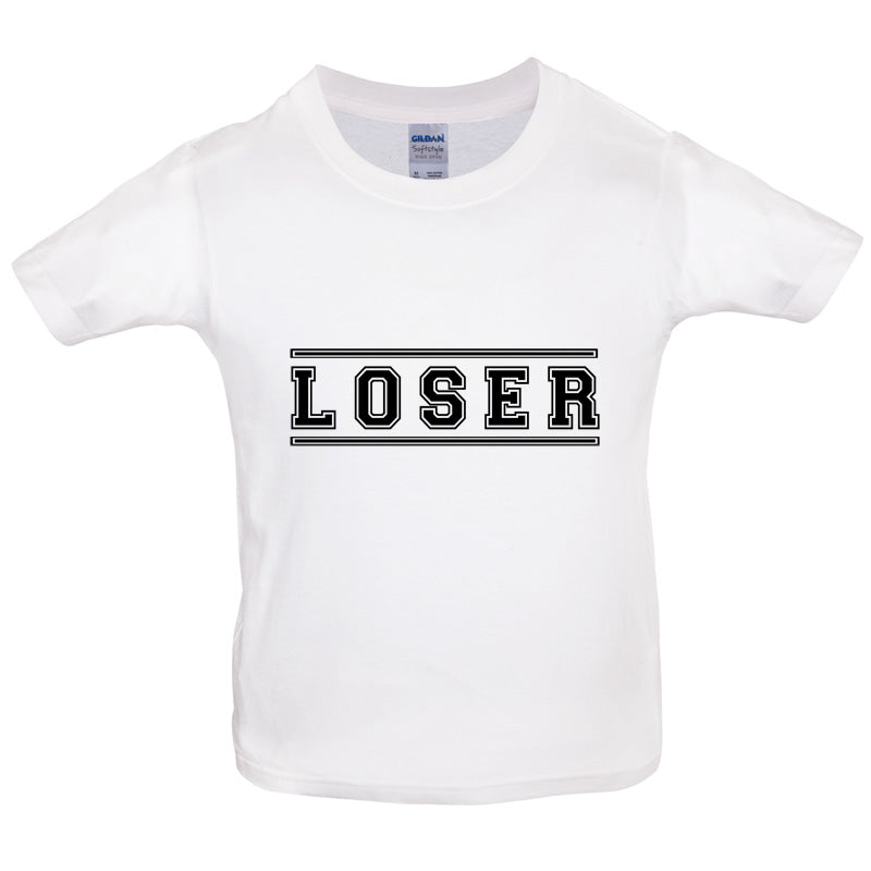 Loser College Font Kids T Shirt