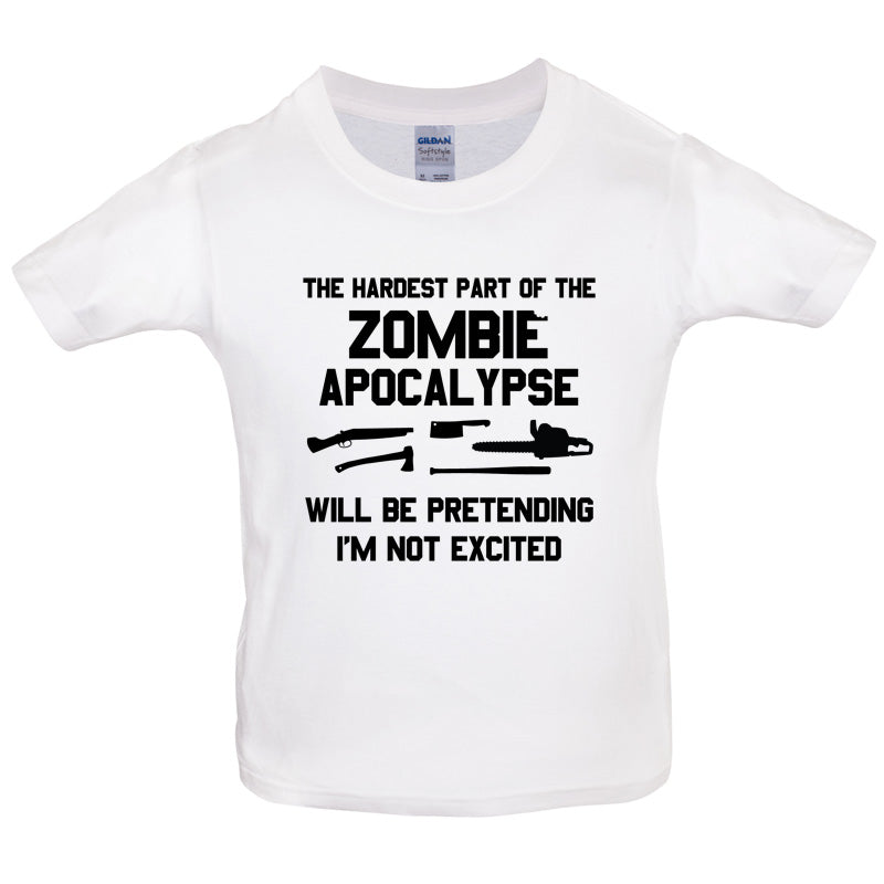 The Hardest Part Of The Zombie Apocalypse Kids T Shirt