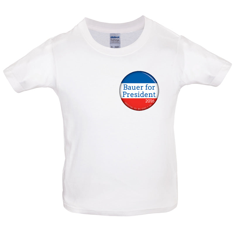 Bauer For President Kids T Shirt