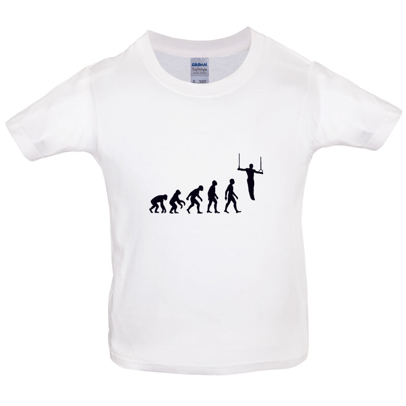 Evolution Of Man Rings Kids T Shirt
