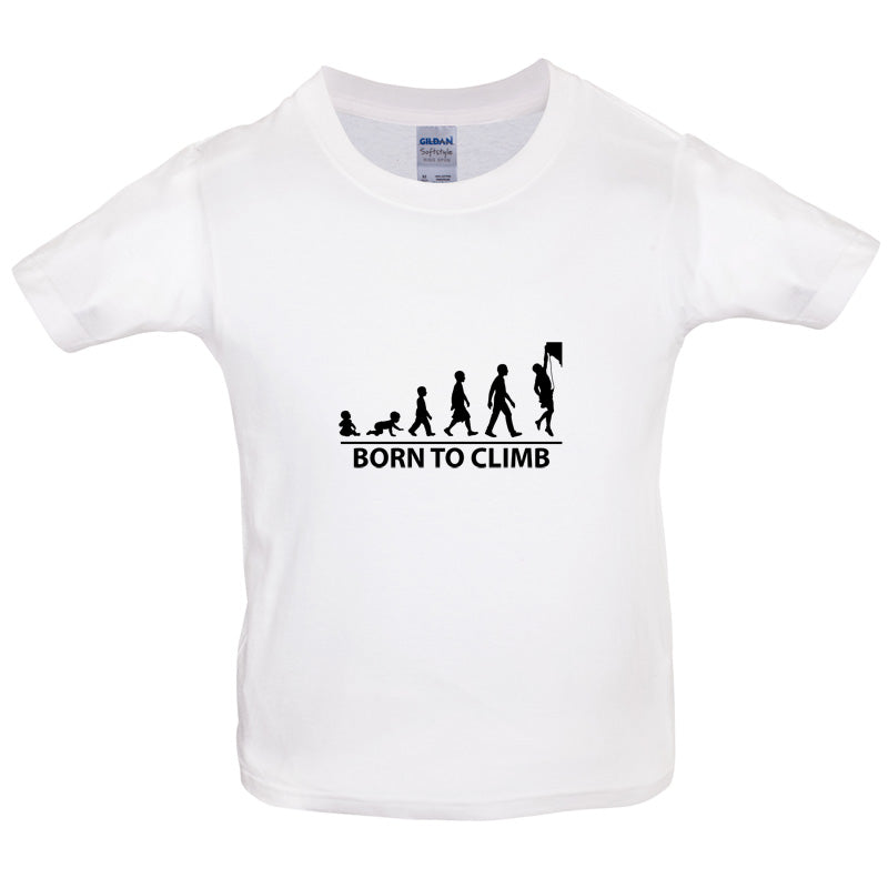 Born To Climb (Rock Climb) Kids T Shirt