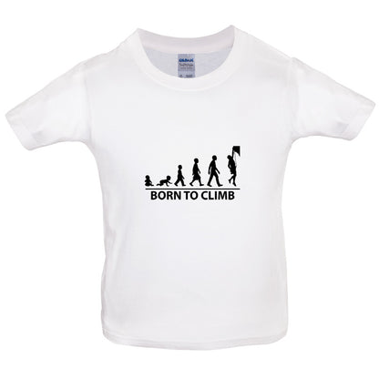 Born To Climb (Rock Climb) Kids T Shirt