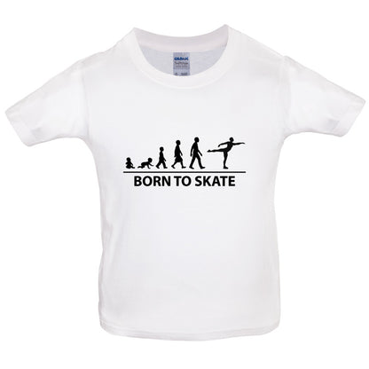 Born to Ice Skate Kids T Shirt