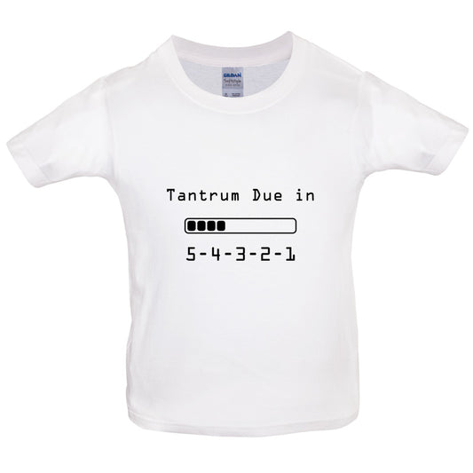 Tantrum Due in 5 4 3 2 1 Kids T Shirt