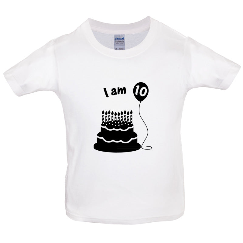 I Am 10 Kids Birthday T Shirt