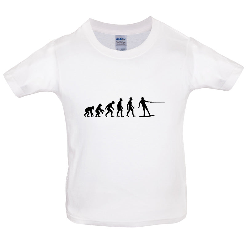 Evolution of Man Wakeboard Kids T Shirt
