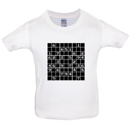 Sudoku Gamer Puzzle Kids T Shirt