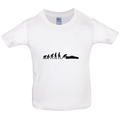 Evolution of Man Bobsleigh Kids T Shirt