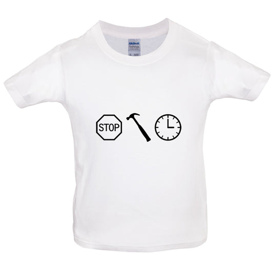 Stop Hammer Time Kids T Shirt