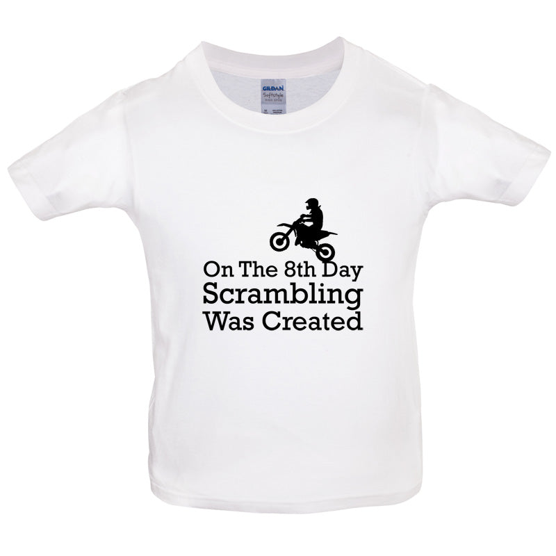 On The 8th Day Scrambling Was Created Kids T Shirt