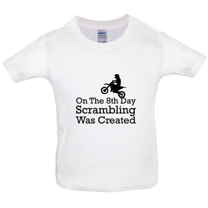 On The 8th Day Scrambling Was Created Kids T Shirt