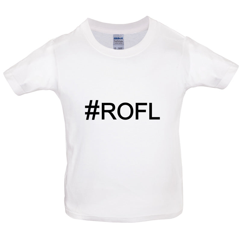 #ROFL (Hashtag) Kids T Shirt