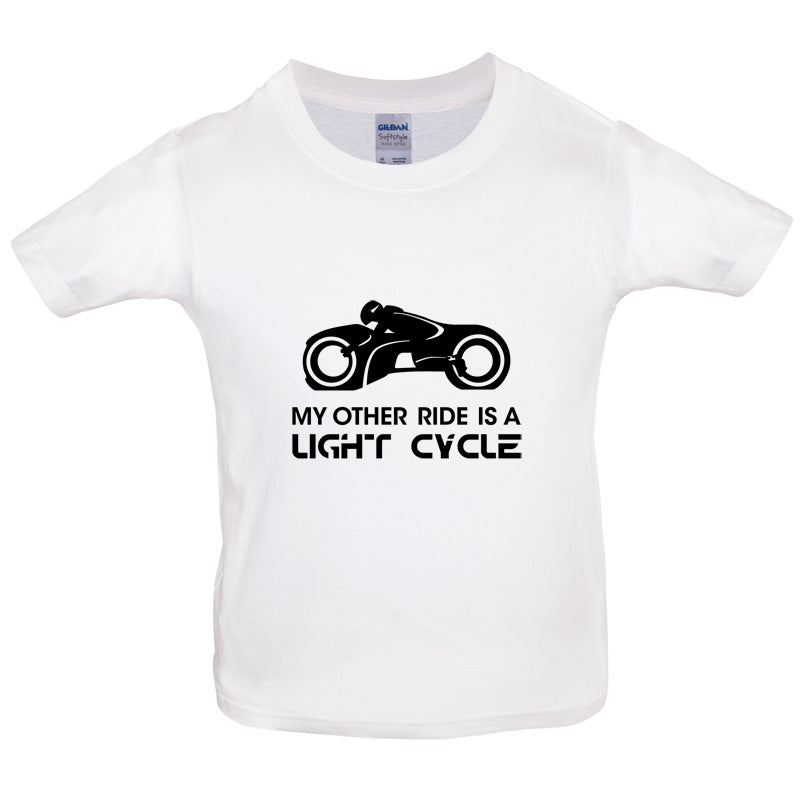 My Other Ride Is A Light Cycle Kids T Shirt