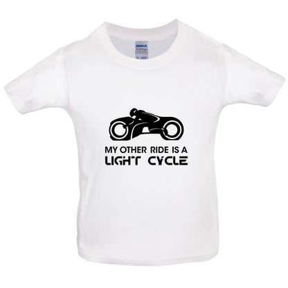 My Other Ride Is A Light Cycle Kids T Shirt