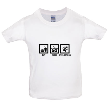 Eat Sleep Cyclocross Kids T Shirt