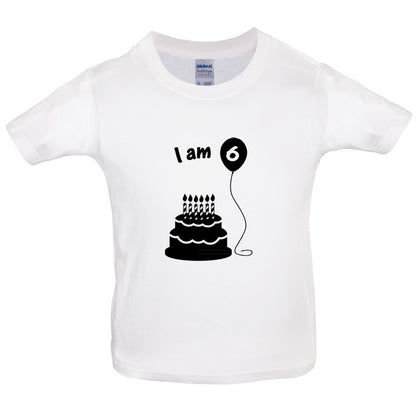 I Am 6 Kids Birthday T Shirt