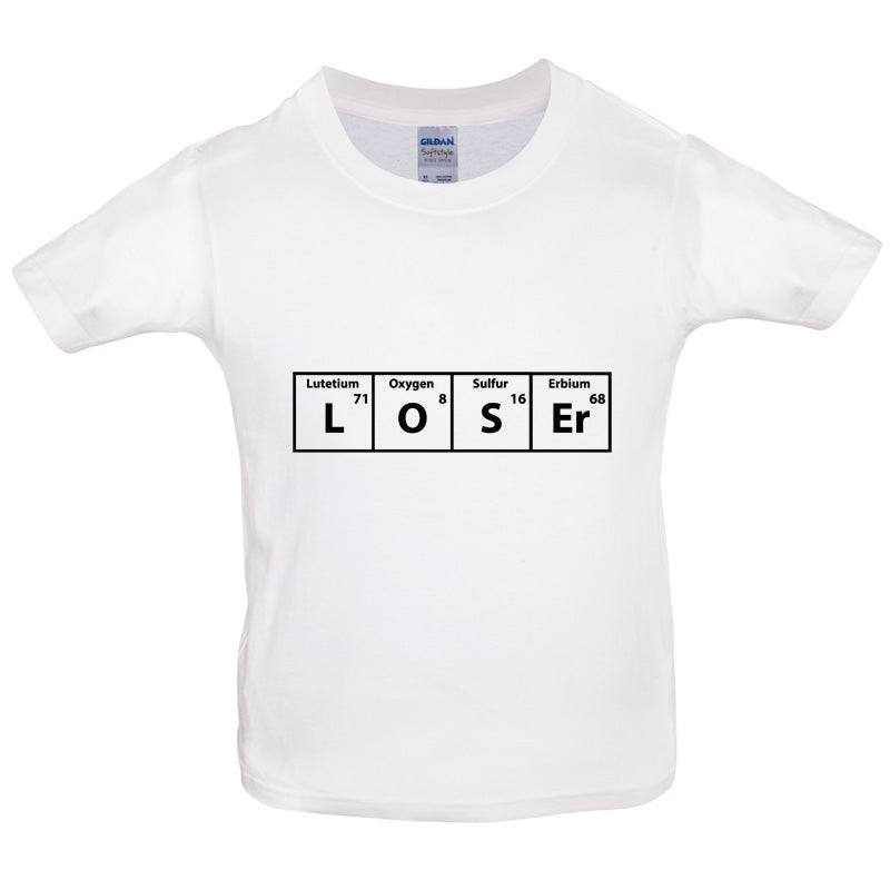 Loser Periodic Table Kids T Shirt