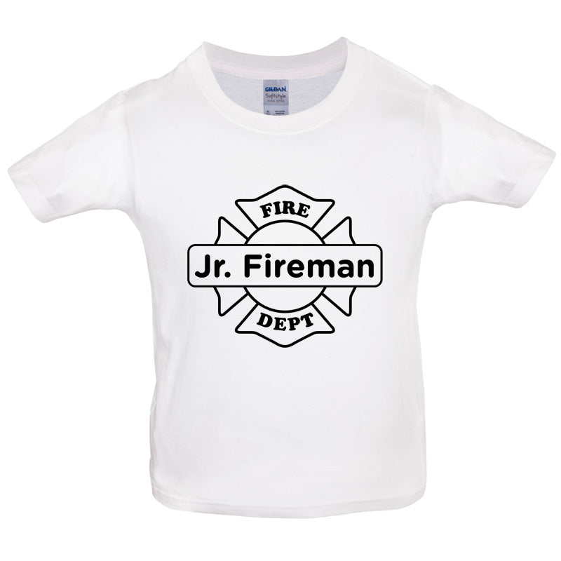 Jr Fireman Kids T Shirt