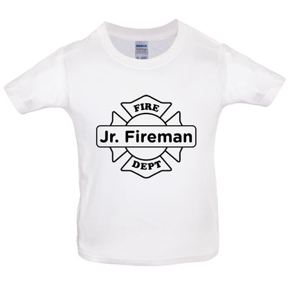 Jr Fireman Kids T Shirt