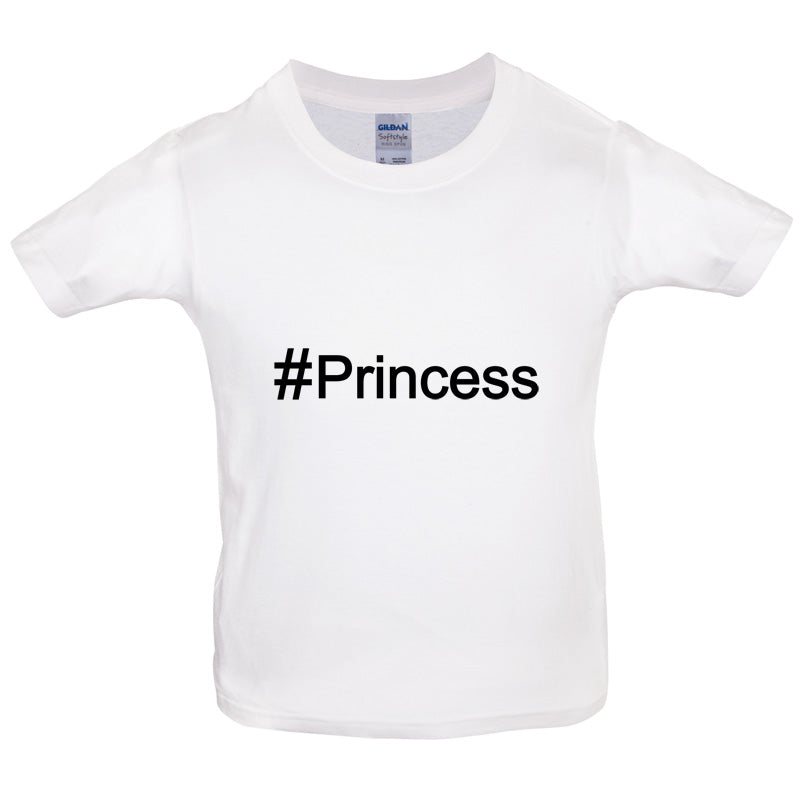 #Princess (Hashtag) Kids T Shirt