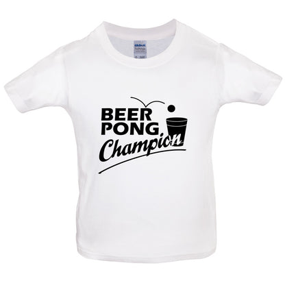 Beer Pong Champion Kids T Shirt