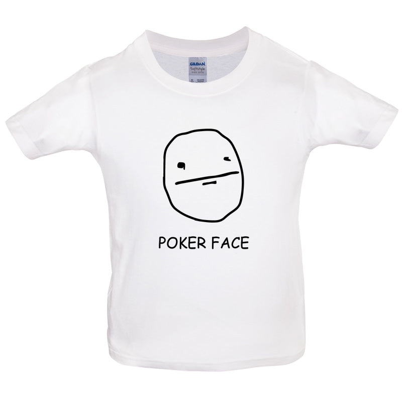 Poker Face Kids T Shirt