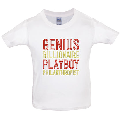 Genius Billionaire Playboy Philanthropist Kids T Shirt