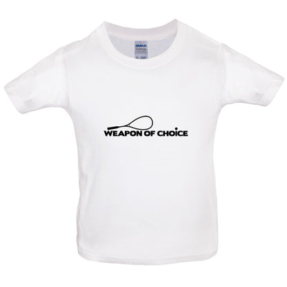 Weapon Of Choice Squash Kids T Shirt