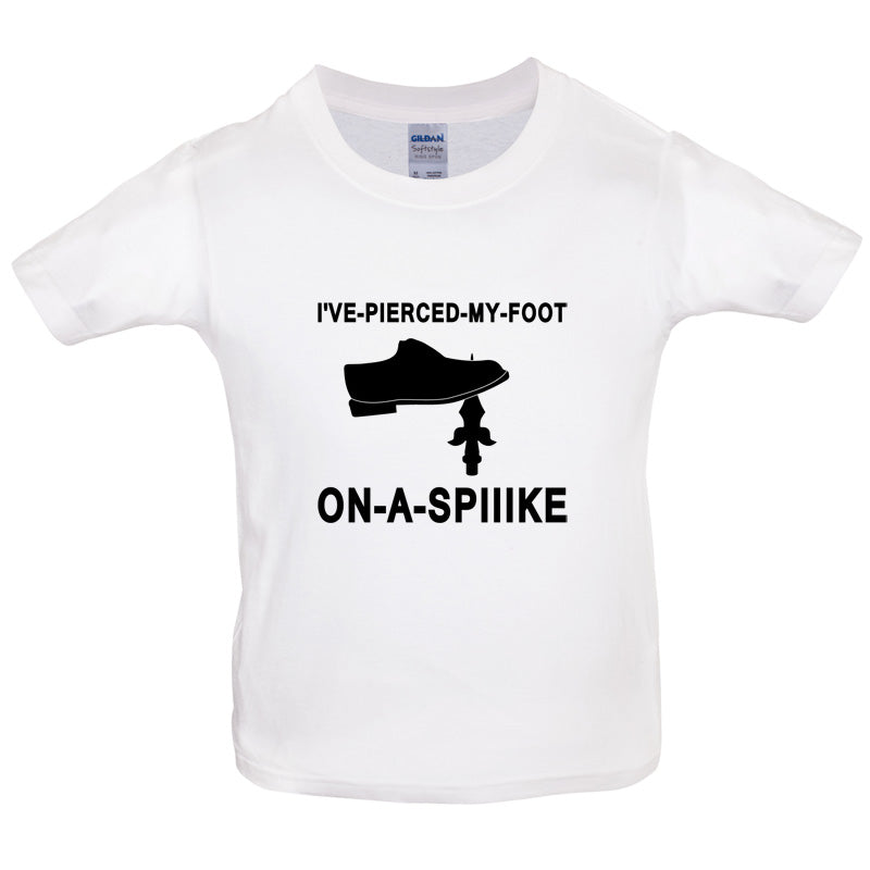I've Pierced My Foot On A Spike! Kids T Shirt