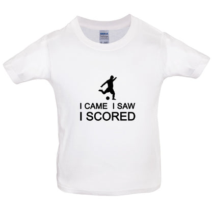 I Came I Saw I Scored Kids T Shirt