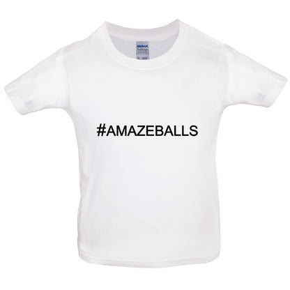 #Amazeballs (Hashtag) Kids T Shirt