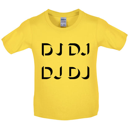 DJ DJ DJ DJ Kids T Shirt