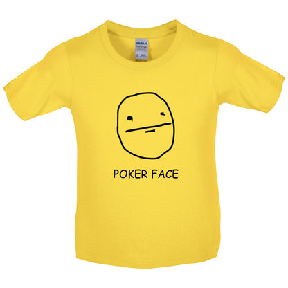 Poker Face Kids T Shirt