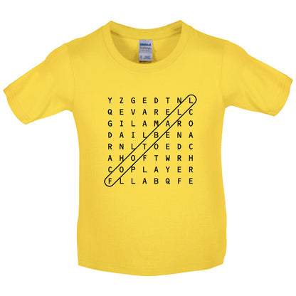 Football WordSearch Kids T Shirt