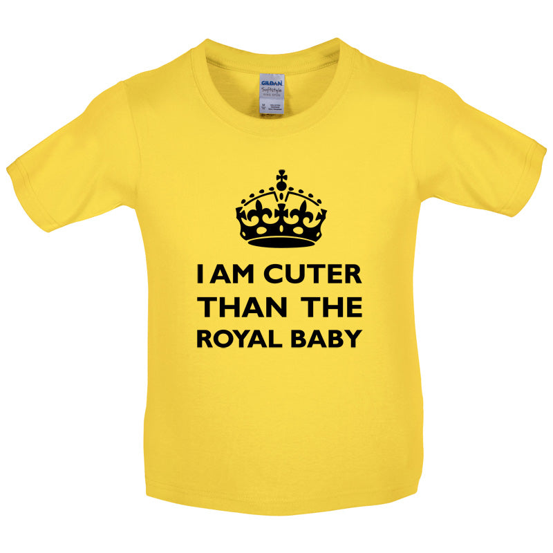 I Am Cuter Than The Royal Baby Kids T Shirt