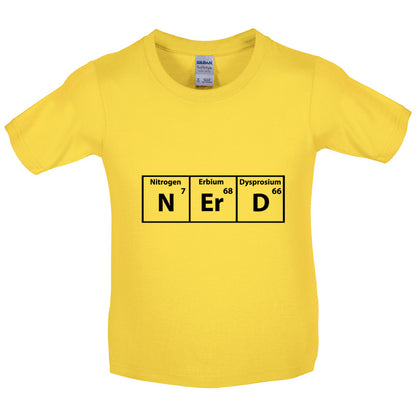 Nerd Periodic Table Kids T Shirt