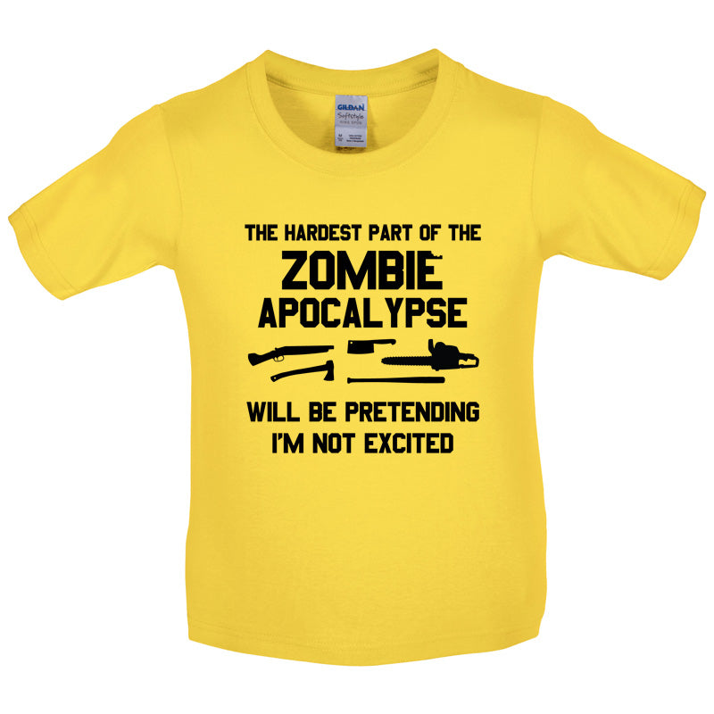 The Hardest Part Of The Zombie Apocalypse Kids T Shirt
